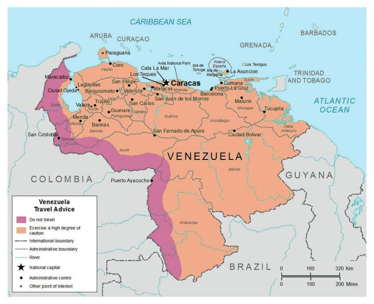 venezuela på kartan