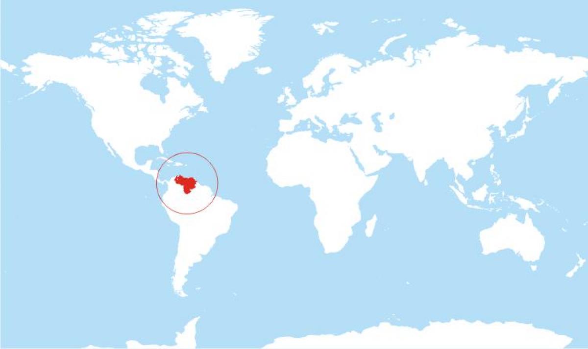 karta över venezuela plats på världen