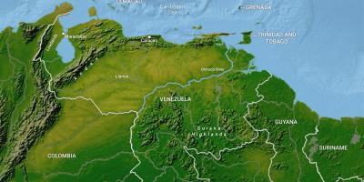 Karta över venezuela geografi