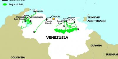 Venezuelas oljereserver karta