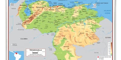 Karta över venezuela höjd