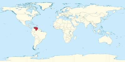 Venezuela på kartan