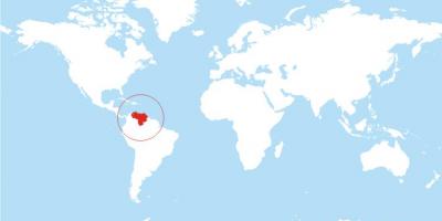 Karta över venezuela plats på världen
